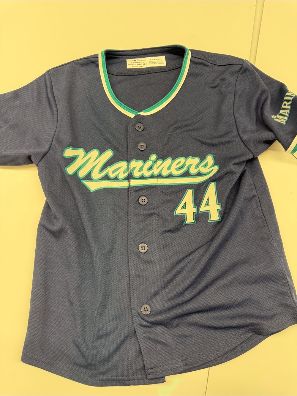 NEW Mariners Youth Baseball Jersey #44 Rodriguez Small